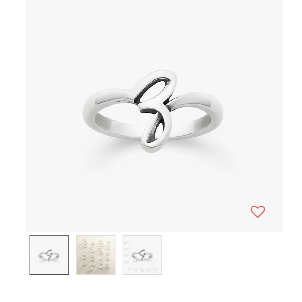 James Avery Z initial ring